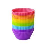 MIREN Reusable and Non-stick Mini Silicone Baking Cups/Muffin Cup Molds/Mini Chocolate Holders/Truffle Cups -24...