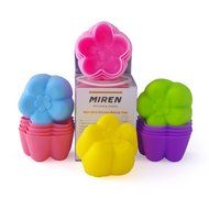 MIREN Reusable and Non-stick Mini Silicone Baking Cups/Muffin Cup Molds/Mini Chocolate Holders/Truffle Cups -24... N12