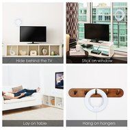 Pictek Indoor HDTV Digital TV Antenna with Integrated Amplifier, 1dbi Enhanced for Signal Reception, 50 Miles... N3