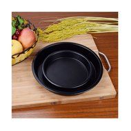 Aksautoparts Carbon Steel Non Stick Pizza Pan 8.5 Inches Baking Cooking Deep Base Baking Tray N2