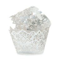 25 Cupcake Wrappers Decorative Liners for Cupcakes &amp; Muffins, Decorating Party Supplies (25, Metallic Gold) N4