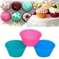 Ipow Silicone Cupcake Baking Muffin Cups Liners Molds Sets,24pack N6