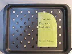 Premium Bakeware Collection Non-Stick 9&quot; Perforated Toaster Oven Tray - Crisper