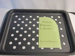Premium Bakeware Collection Non-Stick 9&quot; Perforated Toaster Oven Tray - Crisper N2