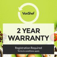 VonShef Premium 2pc Copper Stainless Steel Colander and 7 inch Mixing Bowl Set N7