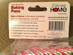 welcome home free standing baking pans, Loaf pan. 6 pieces N2