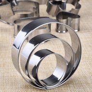 12 Pieces Metal Cookie Cutters, 3 Stars Shape, 3 Flowers Shape, 3 Round Shape, 3 Hearts Shape (Assorted Sizes) N6