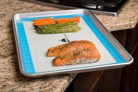 WonderKitchen Silicone Baking Mat Set - Non Stick Mats for Cookie Sheets, Toaster Ovens, Pizza Pans, and Microwave... N3