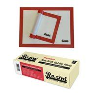 Rozini 2-pack Premium Non-Stick Silicone Baking Mats - 100% FDA Grade and BPA Free