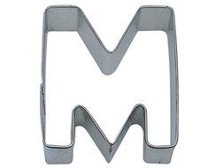 R&amp;M Letter M Cookie Cutter in Durable, Economical, Tinplated Steel
