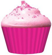 Cupcake Creations Pink Zebra Cupcake Holders, 2-Inch, 32 Count N2
