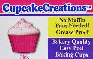 Cupcake Creations Pink Zebra Cupcake Holders, 2-Inch, 32 Count N3