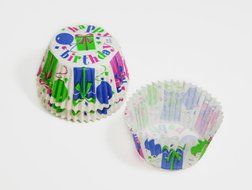 Cupcake Creations Pink Zebra Cupcake Holders, 2-Inch, 32 Count N9