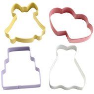 Wilton 4 Piece Wedding Cookie Cutter Set N2
