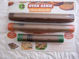 Kitchen Keepers Oven Genie Silicone Baking Mat Set of 3 Food Grade N5