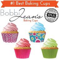 Quarterfold &amp; Dots Premium Greaseproof Cupcake Liners No Muffin Pan Needed Cupcakes Papers 64 Count - Gold, White N24