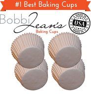 Quarterfold &amp; Dots Premium Greaseproof Cupcake Liners No Muffin Pan Needed Cupcakes Papers 64 Count - Gold, White N29