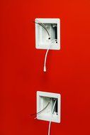 Arlington TVBU505-1 TV Box Recessed Outlet Wall Plate Kit, 2-Gang, White, 1-Pack N10