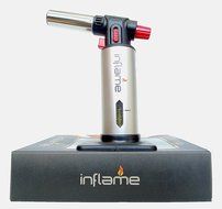 Inflame Butane Cooking Torch with Fuel Gauge for Home and Culinary Chefs. Blowtorch for Soldering, Brazing, Jewelry... N2