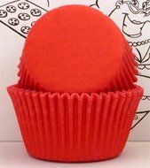 Goldas Kitchen 100 Count Baking Cups, Mini, Red