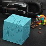 Aolyty Creative Mini Portable Magic Cube LED Light Deep Bass Wireless Bluetooth 4.0 Speaker Stereo Box with Build... N4