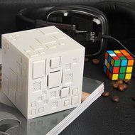 Aolyty Creative Mini Portable Magic Cube LED Light Deep Bass Wireless Bluetooth 4.0 Speaker Stereo Box with Build... N12