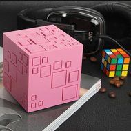 Aolyty Creative Mini Portable Magic Cube LED Light Deep Bass Wireless Bluetooth 4.0 Speaker Stereo Box with Build... N17