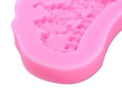 niceeshop(TM) 2 Cavity Flower Silicone Cookie Buiscuit Baking Molds Fondant Cake Decoration Tool ,Random Color N6