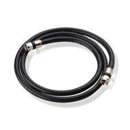 Cable Matters 3-Pack, CL2 In-Wall Rated (CM) Quad Shielded RG6 Coaxial Patch Cable in Black 3 Feet N2