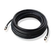 Cable Matters 3-Pack, CL2 In-Wall Rated (CM) Quad Shielded RG6 Coaxial Patch Cable in Black 3 Feet N19