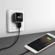 EC Technology 4A 3 port 20W USB Wall Charger with Auto IC (Foldable Plug) adapter for iPhone SE/6s/6/6 Plus, iPad... N27