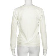 AIMTOPPY Fashion Women Letter Printed Casual Hooded Sweatshirt Hoodie Coat Outerwear Tops (XL, White) N3