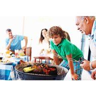 ekSel Grill Oven BBQ Mats &amp; Baking Sheet Cooking Liner Woven Fiberglass Reusable Non Stick 1 Black &amp; 1 Beige;... N8