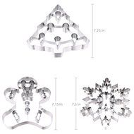 1 PCS Stainless Steel Biscuit Cake Cookie Cutters Mold Cookies people Giant 7.15 Inch Snowflake Cookie Cutter... N2