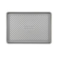 Durable Nonstick 13-Inch by 18-Inch Jelly Roll Pan, Heavy-Duty Folded Aluminized Steel, Silver