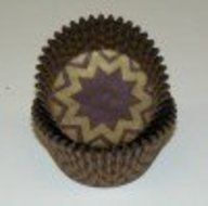 Cakesupplyshop Item#78uy - 50 Pack Chevron Baking Cups/ Liners (gold and white) N10