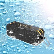RiiYA Strong Life Wireless Portable Sport Waterproof Bluetooth Speaker with IP67 &amp; Microphone - Black/Yellow
