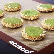 Silicone Baking Mat, MCIRCO Silicone Baking Mat Set of 2 Nonstick Baking Mat Half Sheet (11 5/8&quot; x 16 1/2&quot;) Professional... N3