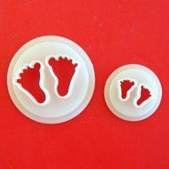 2 X BABY FEET ICING SUGARCRAFT CUTTERS