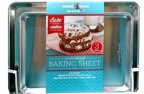 Nordicware American-made Professional Baking Sheet Set, 3 Pieces