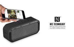 Divoom Voombox-Outdoor Water Resistant Bluetooth Portable Speaker with Mic for Smartphones - Retail Packaging... N3