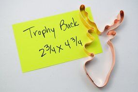 Deer Hunters Trophy Buck Cookie Cutter N2