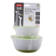 OXO Tot Small &amp; Large Bowl Set with Snap On Lids - Green N7