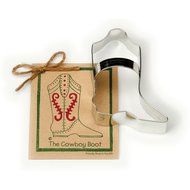 Cowboy Boot Cookie and Fondant Cutter - Ann Clark - 4.8 Inches - US Tin Plated Steel