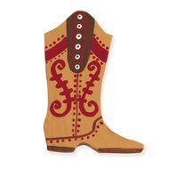 Cowboy Boot Cookie and Fondant Cutter - Ann Clark - 4.8 Inches - US Tin Plated Steel N2