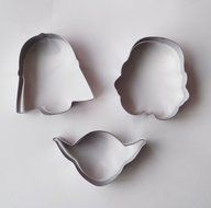 Yunko 3pcs Star Wars Stainless Steel Cookie Cutter Fondant Cutter Cup Cake Decorating Tools Das Vinda stormtroopers...