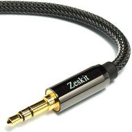 Zeskit 4&rsquo; Premium Audio Cable &mdash; 3.5mm, Braided Nylon Stereo Audio Cable (Male to Male)