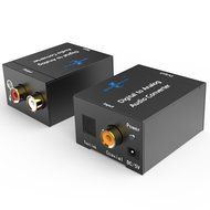 Goronya Digital to Analog Audio Converter, Spdif &amp; Coaxial Input R/L &amp; 3.5mm Stereo Output