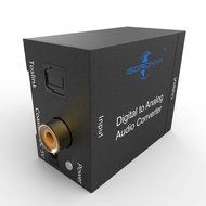 Goronya Digital to Analog Audio Converter, Spdif &amp; Coaxial Input R/L &amp; 3.5mm Stereo Output N4