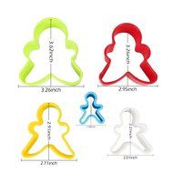 Cookie Cutters, MCIRCO Circle Cookie Cutter Set Multi-size Two-sided Round Cookie Cutters Biscuit Cutter Set Multi-color... N23